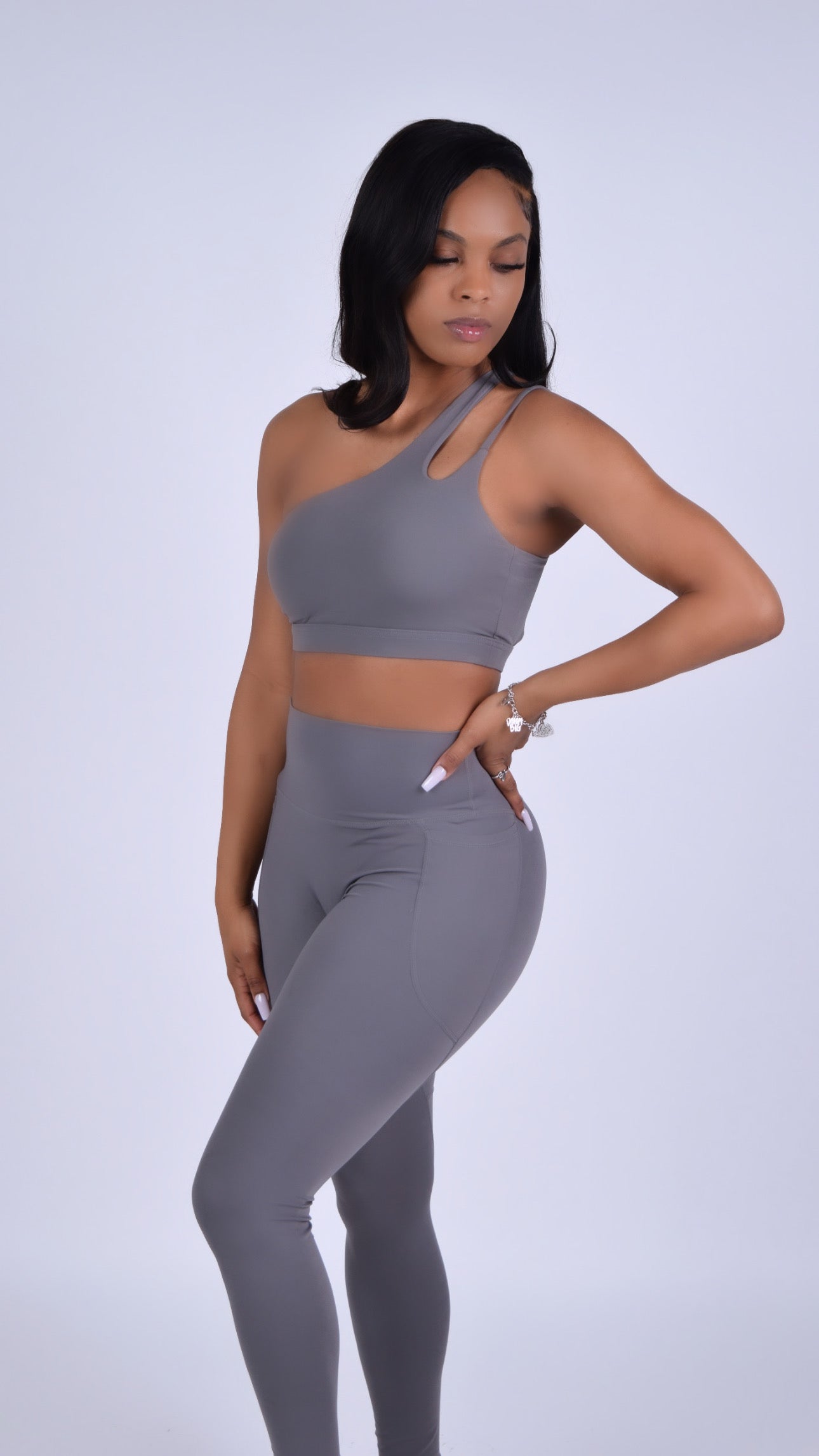 Genesis One Shoulder Set - Grey